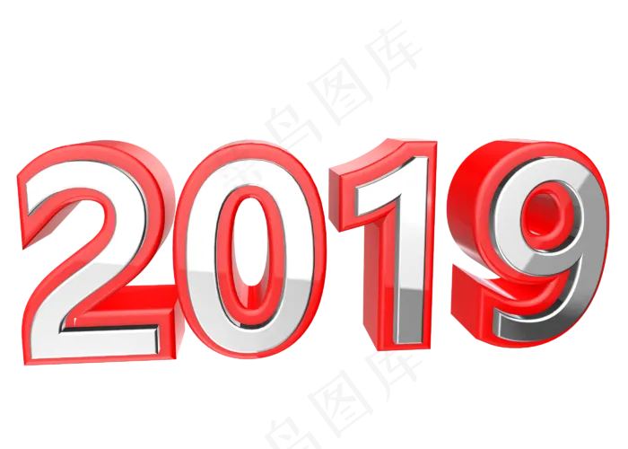 2019红色质感标题立体字(2800X2000(DPI:150))psd模版下载