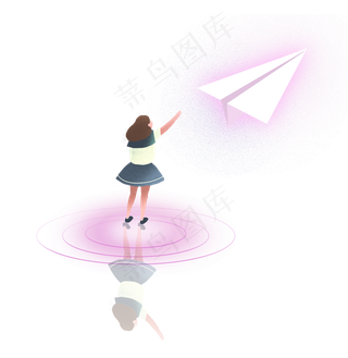 毕业季放飞梦想创意手绘