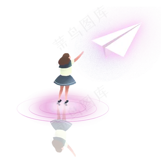 毕业季放飞梦想创意手绘