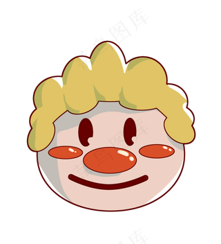 黄头发的愚人节小丑