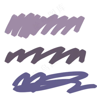 自由粉笔笔刷素材