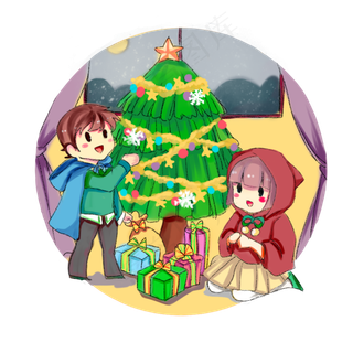 圣诞节圣诞圣诞夜,免抠元素