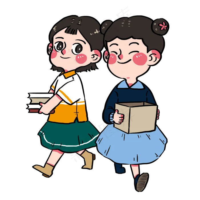 五一劳动节帮助好朋友一起整理书(4000X4000(DPI:300))psd模版下载