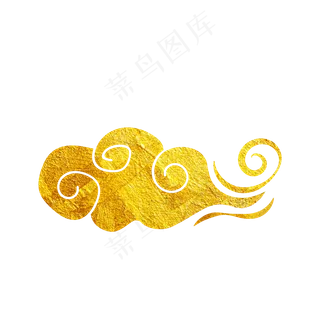 中国风烫金祥云,免抠元素