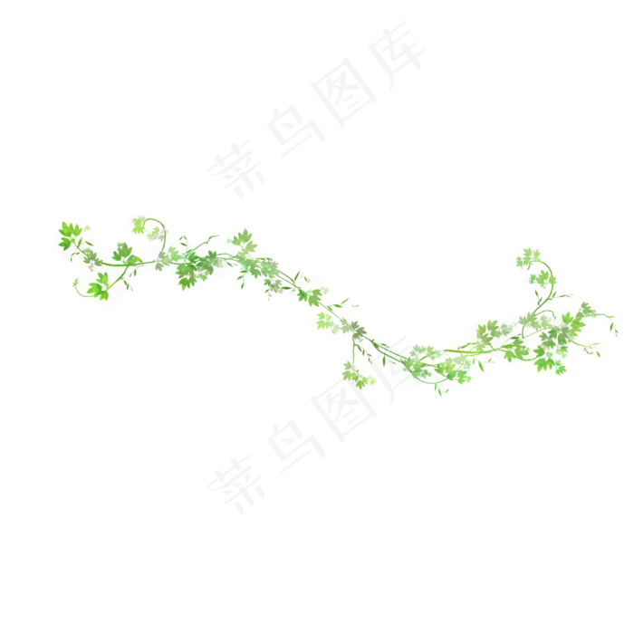 小清新藤蔓树叶免抠(2000X2000(DPI:300))psd模版下载