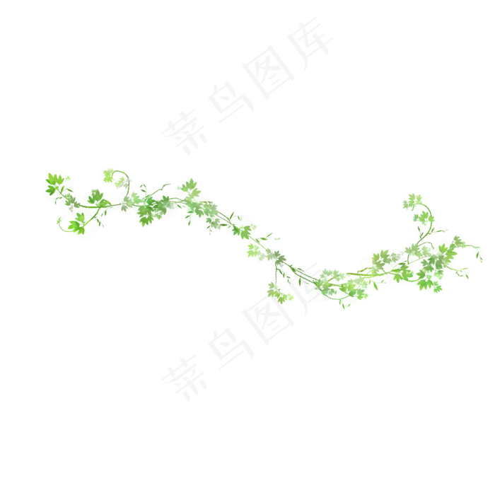 小清新藤蔓树叶免抠(2000X2000(DPI:300))psd模版下载