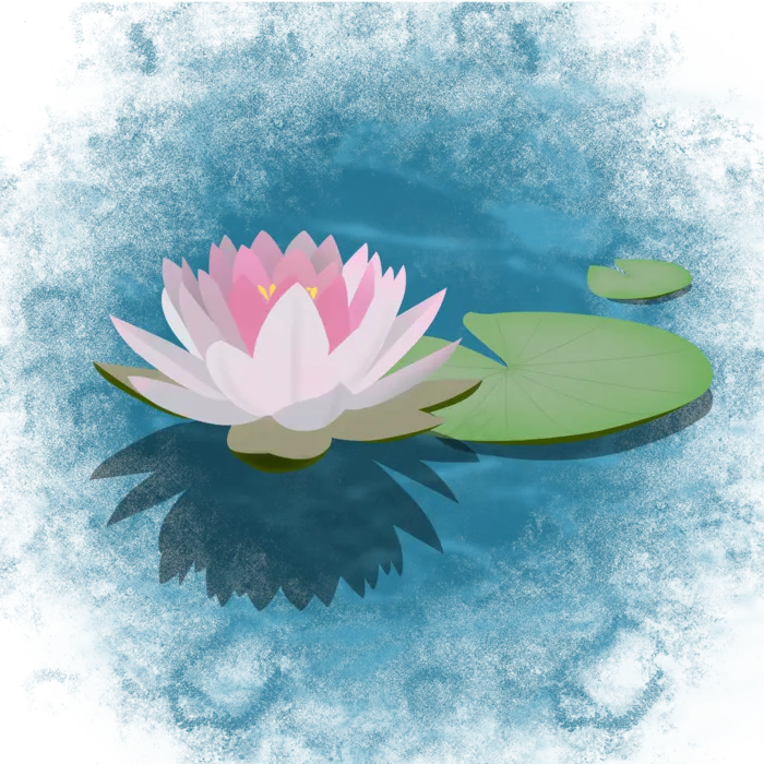 池塘里的荷花(2000X2000(DPI:300))psd模版下载