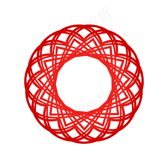 红色传统习俗剪纸,免抠元素