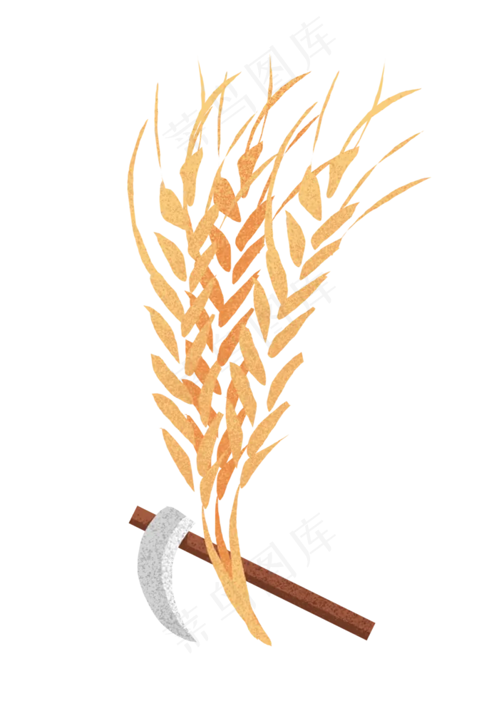 芒种金色丰收小麦(2480X3508(DPI:300))psd模版下载