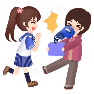 愚人节打开纸箱的拳头