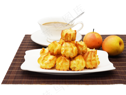 下午茶泡芙咖啡