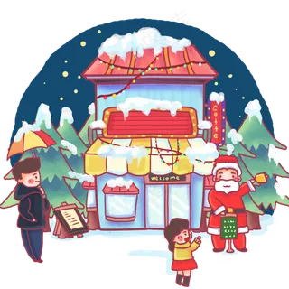 冬季场景下雪雪地大雪,免抠元素