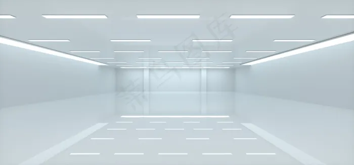 C4D创意商务三维空间(1920*900px 	       )