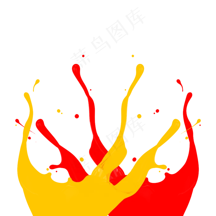 飞溅的油漆红色喷溅(2000X2000(DPI:72))psd模版下载
