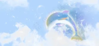 云端的鲸鱼banner
