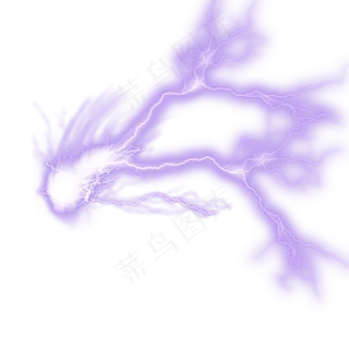 闪电酷炫光束元素,免抠元素