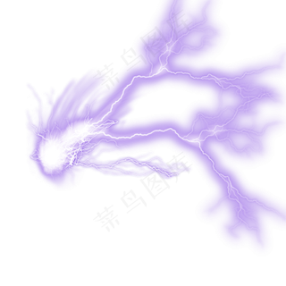 闪电酷炫光束元素,免抠元素