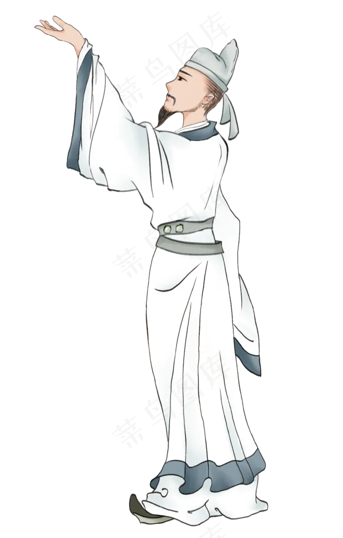 古风人物李白(2480X3891(DPI:300))psd模版下载