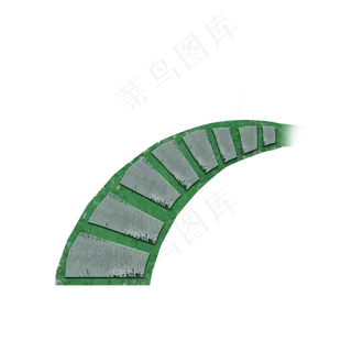 春天通用词草地石头路,免抠元素