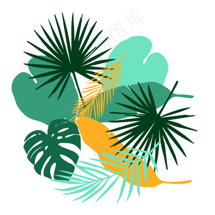 夏季夏天植物,免抠元素