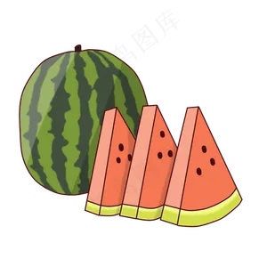 红色西瓜夏季水果