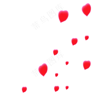 浪漫的红色玫瑰花瓣