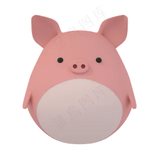 立体十二生肖猪免费下载,免抠元素