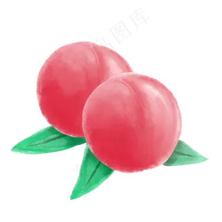红色桃子水蜜桃