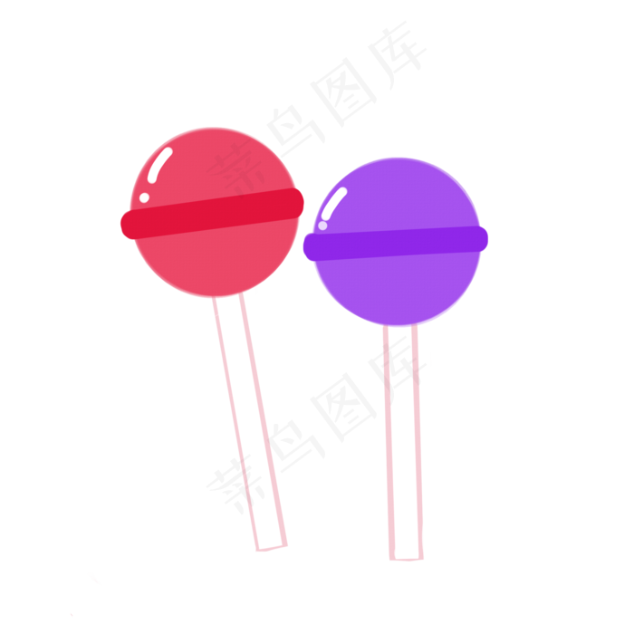 儿童节棒棒糖手绘免抠素材