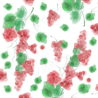 水彩葡萄底纹
