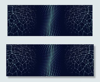 时尚个性抽象底纹banner