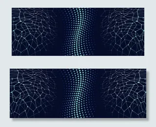 时尚个性抽象底纹banner