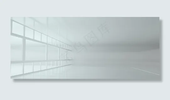 白色大气电商空旷banner