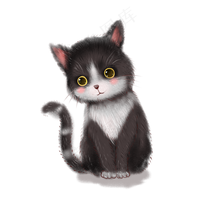 动物系列可爱小猫咪,免抠元素(2000X2000(DPI:300))psd模版下载