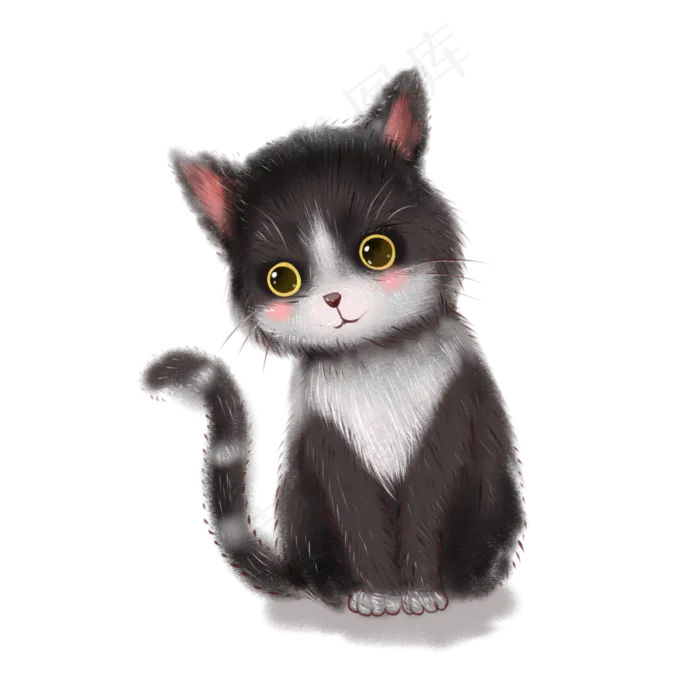 动物系列可爱小猫咪,免抠元素(2000X2000(DPI:300))psd模版下载