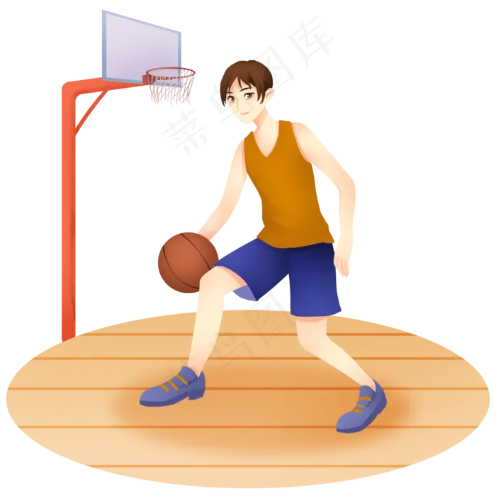 打球健身的小男孩,免抠元素(2000*2000px 300 dpi )psd模版下载