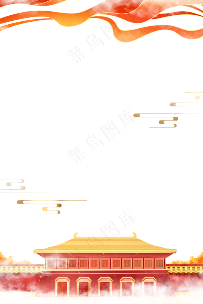 中国风宫廷元素边框(2000X3000(DPI:96))psd模版下载