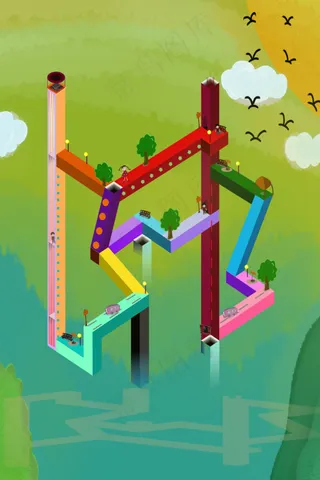 绿水青山中的城市