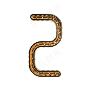 黑金倒计时周年庆数字2