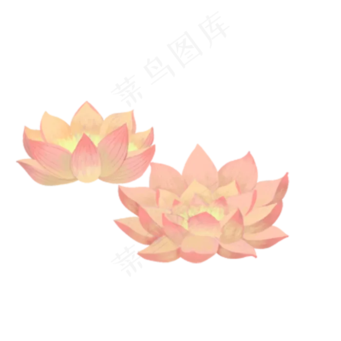 卡通荷花(2000X2000(DPI:300))psd模版下载
