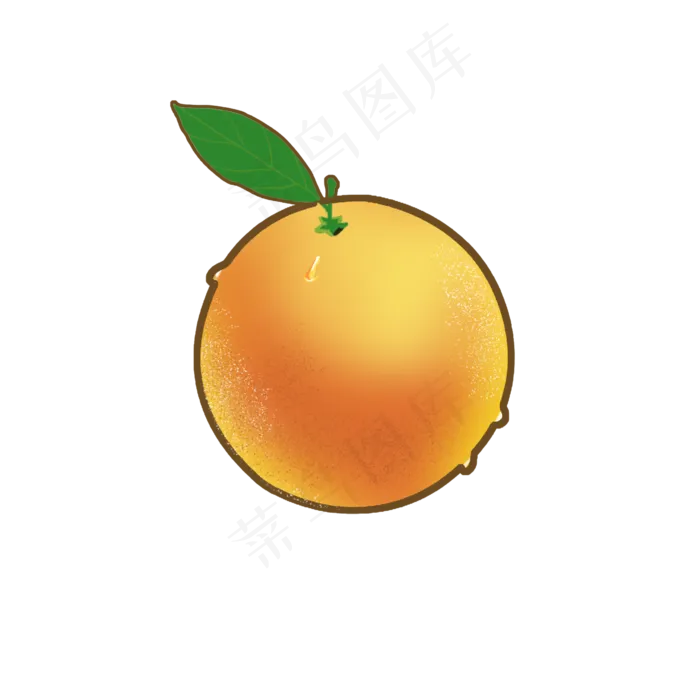 矢量绿叶橙子(2000*2000px 72 dpi )psd模版下载