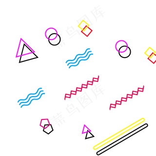 波西米亚风不规则图形