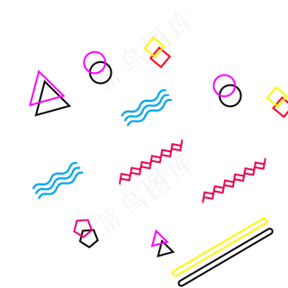 波西米亚风不规则图形