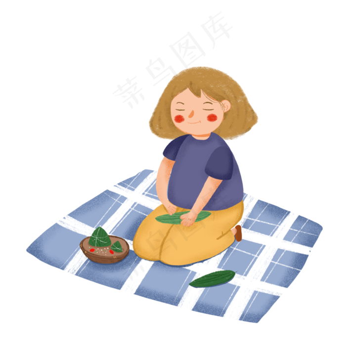 端午节习俗卡通素材