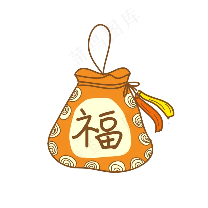 端午节棕色福袋香包(2000X2000(DPI:300))psd模版下载