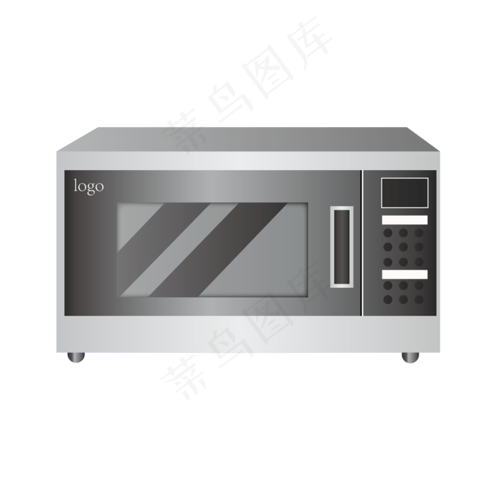 手绘电烤箱家电插图,免抠元素