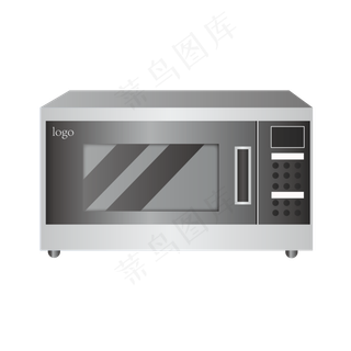 手绘电烤箱家电插图,免抠元素