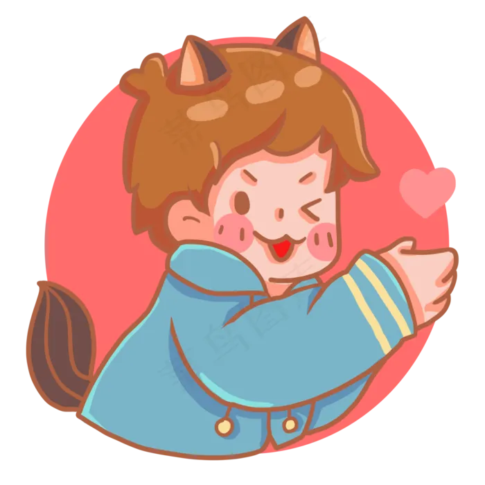 狗系男友头像(2000X2000(DPI:300))psd模版下载