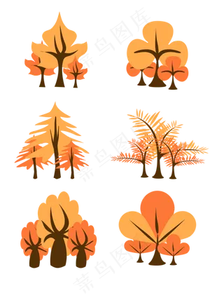 秋天秋树植物秋叶子