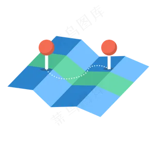 外地旅游需要查看的地图,免抠元素